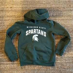 MSU Spartans Kids Hoodie Size 8 – Green